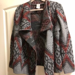 Aztec Print Cardigan